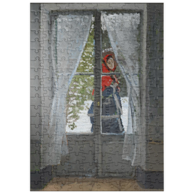 Darstellung des Puzzle-Motivs The Red Kerchief (ca. 1868-1873) by Claude Monet – Puzzleteile: 200