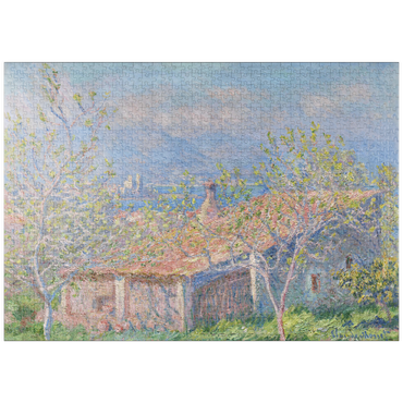 puzzleplate Gardener's House at Antibes (1888) by Claude Monet 1000 Puzzle