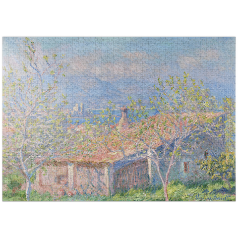 puzzleplate Gardener's House at Antibes (1888) by Claude Monet 1000 Puzzle