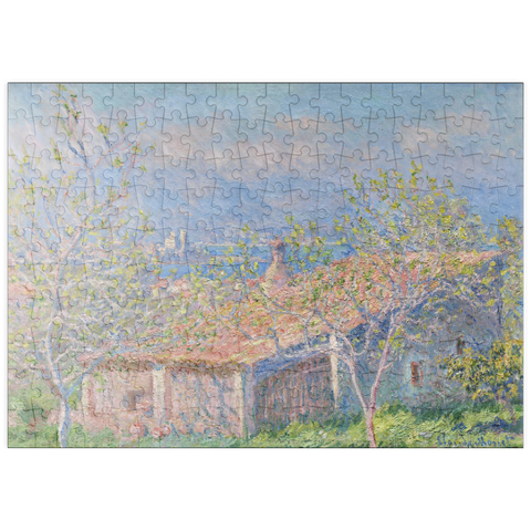 puzzleplate Gardener's House at Antibes (1888) by Claude Monet 200 Puzzle