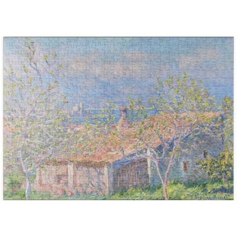 puzzleplate Gardener's House at Antibes (1888) by Claude Monet 500 Puzzle
