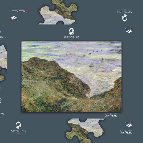 Claude Monet's View Over the Sea (1882) 1000 Puzzle Schachtel 3D Modell