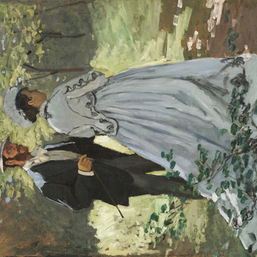 Bazille and Camille (1865) by Claude Monet 1000 Puzzle 3D Modell