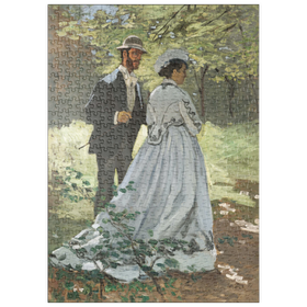 Darstellung des Puzzle-Motivs Bazille and Camille (1865) by Claude Monet – Puzzleteile: 500