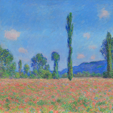 Poppy Field, Giverny (1890–1891) by Claude Monet 1000 Puzzle 3D Modell
