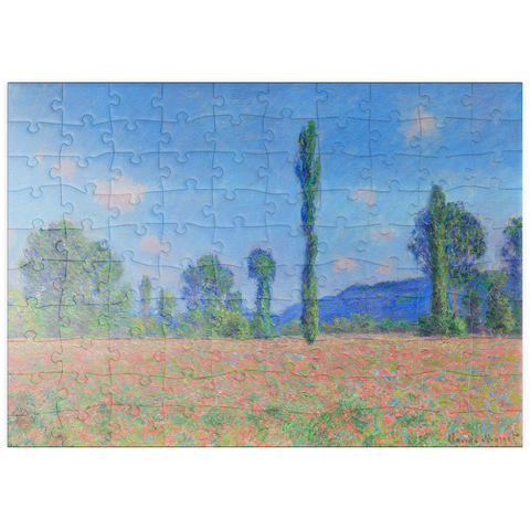puzzleplate Poppy Field, Giverny (1890–1891) by Claude Monet 100 Puzzle