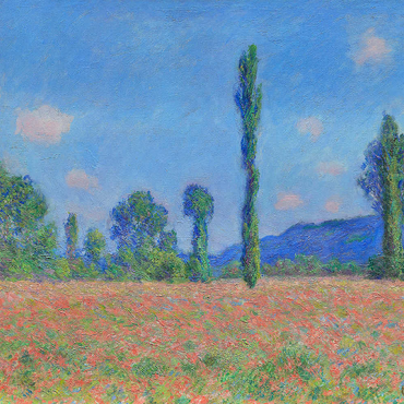 Poppy Field, Giverny (1890–1891) by Claude Monet 500 Puzzle 3D Modell