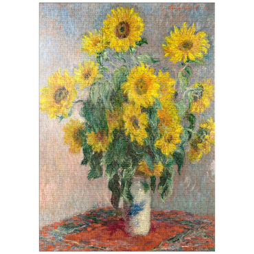 puzzleplate Bouquet of Sunflowers (1881) by Claude Monet 1000 Puzzle