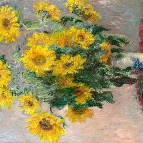 Bouquet of Sunflowers (1881) by Claude Monet 1000 Puzzle 3D Modell