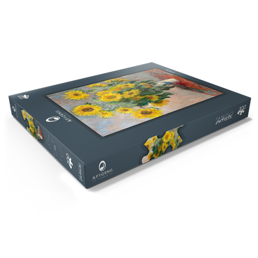 Bouquet of Sunflowers (1881) by Claude Monet 100 Puzzle Schachtel Ansicht1