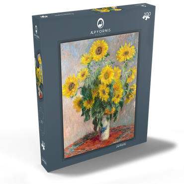 Bouquet of Sunflowers (1881) by Claude Monet 100 Puzzle Schachtel Ansicht2