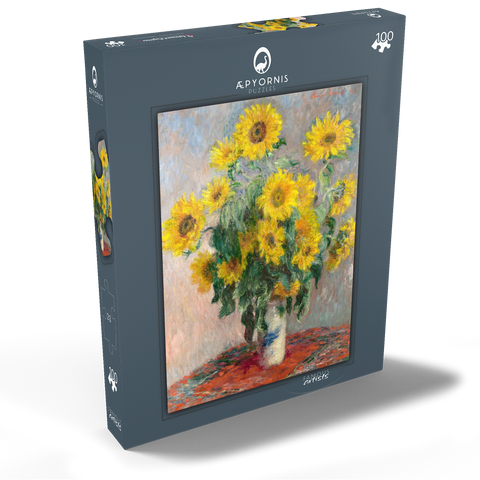 Bouquet of Sunflowers (1881) by Claude Monet 100 Puzzle Schachtel Ansicht2