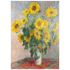 Darstellung des Puzzle Motivs Bouquet of Sunflowers (1881) by Claude Monet - Puzzleteile: 100