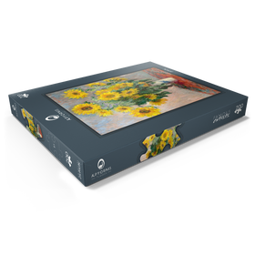 Alternative Darstellung des Puzzle-Motivs Bouquet of Sunflowers (1881) by Claude Monet – Puzzleteile: 200