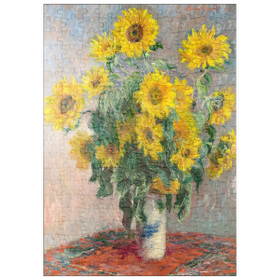 Darstellung des Puzzle-Motivs Bouquet of Sunflowers (1881) by Claude Monet – Puzzleteile: 200