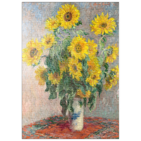 puzzleplate Bouquet of Sunflowers (1881) by Claude Monet 200 Puzzle