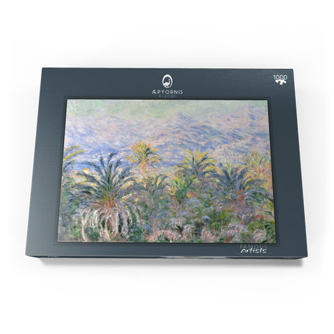 Palm Trees at Bordighera (1884) by Claude Monet 1000 Puzzle Schachtel Ansicht3