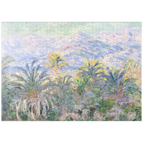 puzzleplate Palm Trees at Bordighera (1884) by Claude Monet 1000 Puzzle