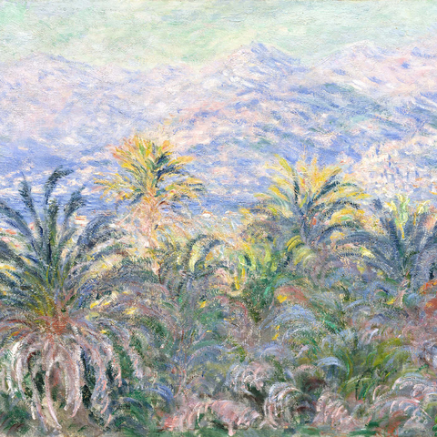 Palm Trees at Bordighera (1884) by Claude Monet 1000 Puzzle 3D Modell