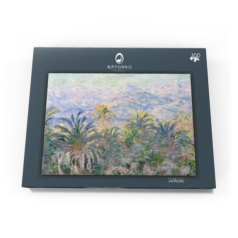 Palm Trees at Bordighera (1884) by Claude Monet 100 Puzzle Schachtel Ansicht3