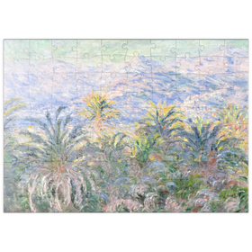 Darstellung des Puzzle Motivs Palm Trees at Bordighera (1884) by Claude Monet - Puzzleteile: 100