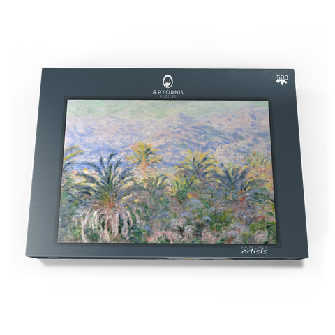 Palm Trees at Bordighera (1884) by Claude Monet 500 Puzzle Schachtel Ansicht3