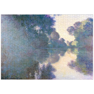 puzzleplate Morning on the Seine near Giverny (1897) by Claude Monet 1000 Puzzle