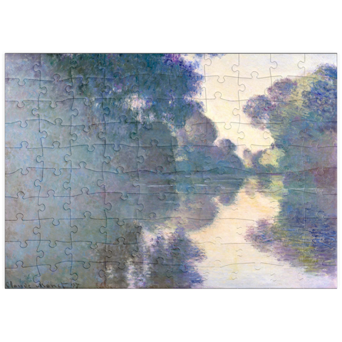 puzzleplate Morning on the Seine near Giverny (1897) by Claude Monet 100 Puzzle