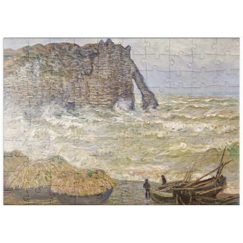 puzzleplate Claude Monet's Stormy Sea in Étretat (1883) 100 Puzzle