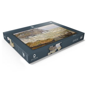 Alternative Darstellung des Puzzle-Motivs Claude Monet's Stormy Sea in Étretat (1883) – Puzzleteile: 200