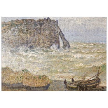 puzzleplate Claude Monet's Stormy Sea in Étretat (1883) 500 Puzzle