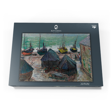 Boats on the Beach at Étretat (1885) by Claude Monet 1000 Puzzle Schachtel Ansicht3