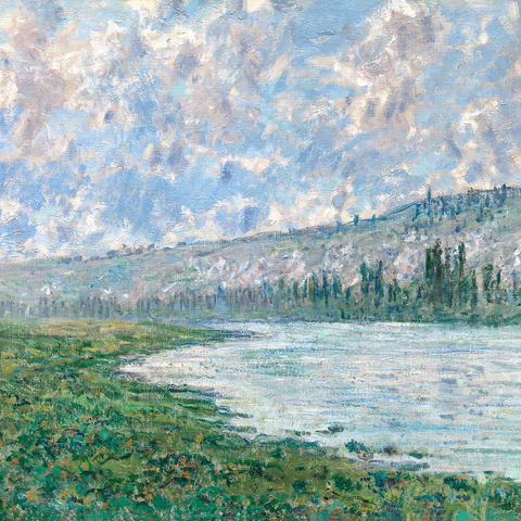 The Seine at Vétheuil (1880) by Claude Monet 1000 Puzzle 3D Modell