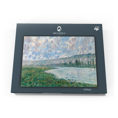 The Seine at Vétheuil (1880) by Claude Monet 100 Puzzle Schachtel Ansicht3