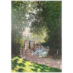 Darstellung des Puzzle-Motivs The Parc Monceau (1878) by Claude Monet – Puzzleteile: 1000