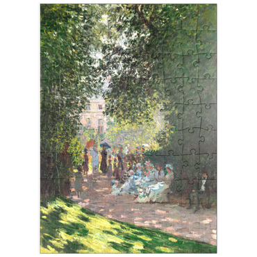 puzzleplate The Parc Monceau (1878) by Claude Monet 100 Puzzle