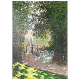 Darstellung des Puzzle-Motivs The Parc Monceau (1878) by Claude Monet – Puzzleteile: 500