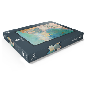 Alternative Darstellung des Puzzle-Motivs The Beach and the Falaise d'Amont (1885) by Claude Monet – Puzzleteile: 200