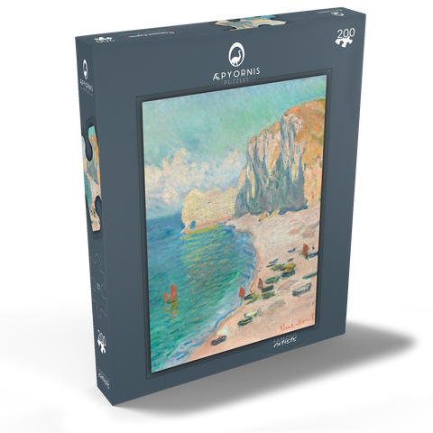 The Beach and the Falaise d'Amont (1885) by Claude Monet 200 Puzzle Schachtel Ansicht2