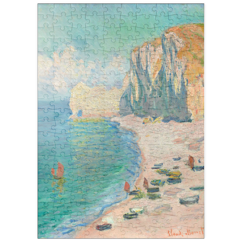 puzzleplate The Beach and the Falaise d'Amont (1885) by Claude Monet 200 Puzzle