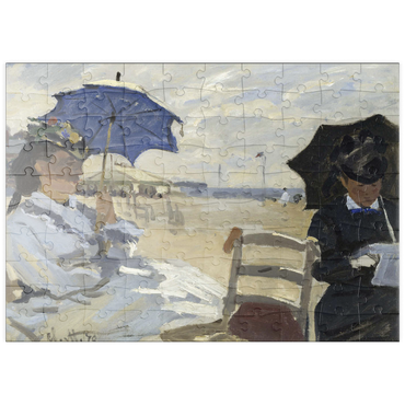 puzzleplate Claude Monet's The Beach at Trouville (1870) 100 Puzzle