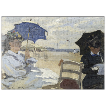 puzzleplate Claude Monet's The Beach at Trouville (1870) 500 Puzzle