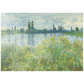 Darstellung des Puzzle Motivs Banks of the Seine, Vétheuil (1880) by Claude Monet - Puzzleteile: 1000