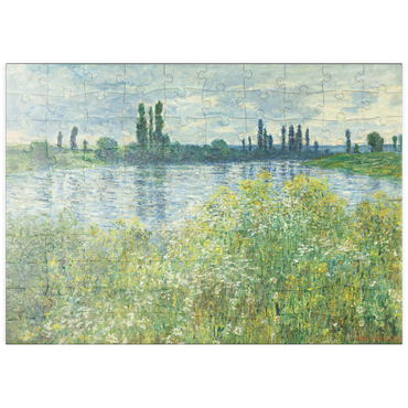 puzzleplate Banks of the Seine, Vétheuil (1880) by Claude Monet 100 Puzzle