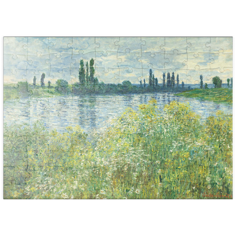 puzzleplate Banks of the Seine, Vétheuil (1880) by Claude Monet 100 Puzzle