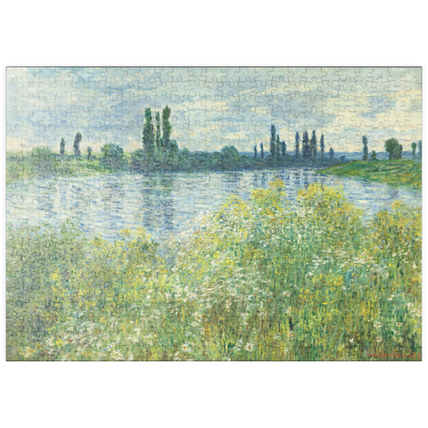 puzzleplate Banks of the Seine, Vétheuil (1880) by Claude Monet 500 Puzzle