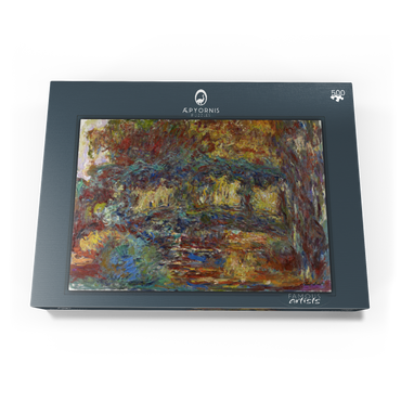 Claude Monet's The Japanese Footbridge (1920–1922) 500 Puzzle Schachtel Ansicht3