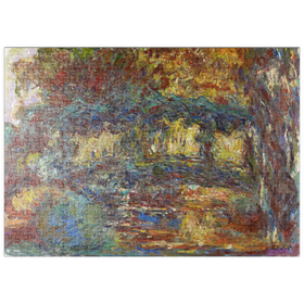 Darstellung des Puzzle-Motivs Claude Monet's The Japanese Footbridge (1920-1922) – Puzzleteile: 500