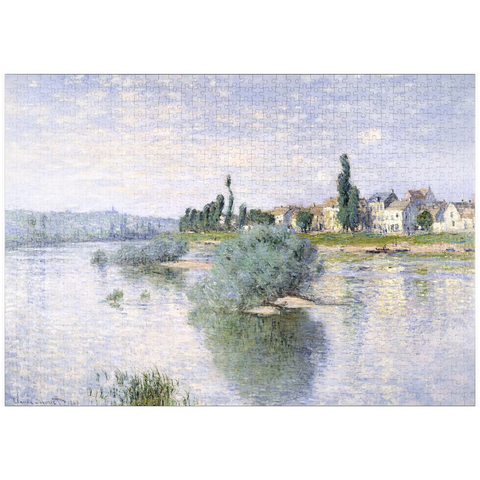 puzzleplate Claude Monet's The Seine at Lavacourt (1880) 1000 Puzzle