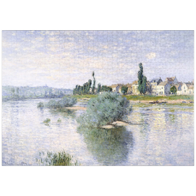 Darstellung des Puzzle Motivs Claude Monet's The Seine at Lavacourt (1880) - Puzzleteile: 1000